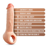Performance Plus Thrive 2.5 Inch Silicone Penis  Xtender - Beige